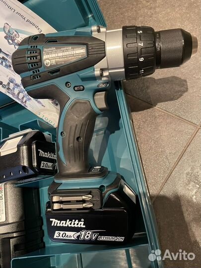 Ударный шуруповерт Makita DHP458 новый