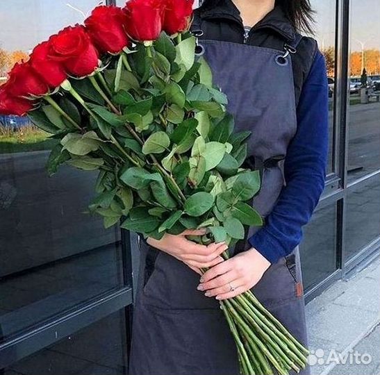 Высокие розы 150 160 170 180 190см доставка Москва