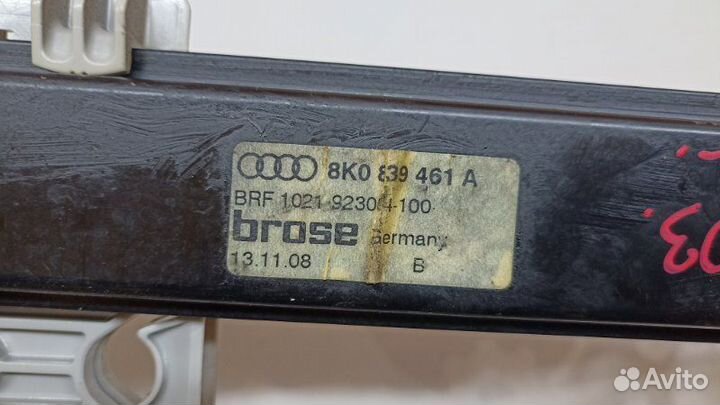 Стеклоподъемник задний левый Audi A4 B8 cala 2008
