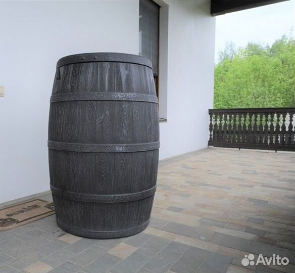 Бочка декоративная 300 литров в сад