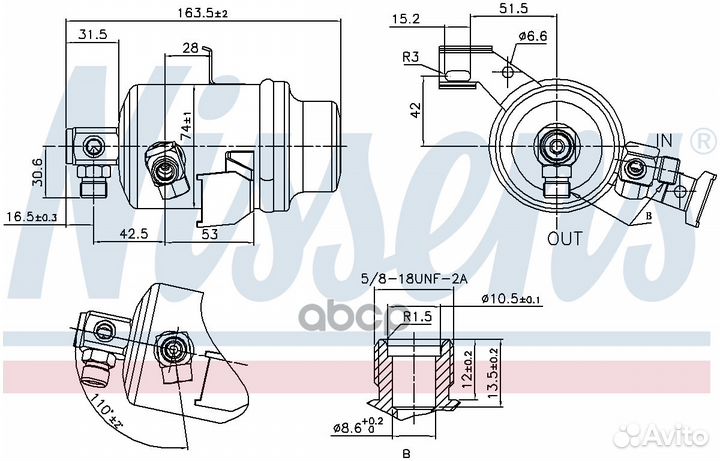 Осушитель, кондиционер 95023 Nissens