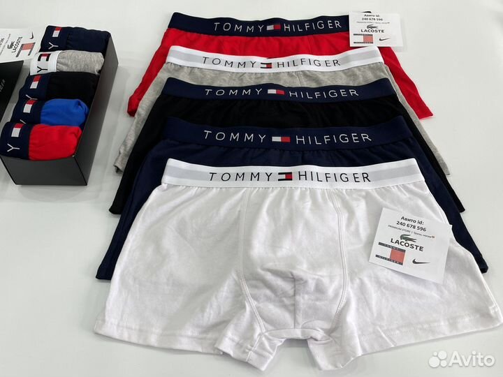 Трусы мужские tommy hilfiger 10 шт