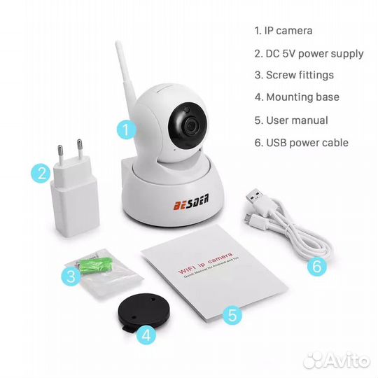 Видеокамера для дома Besder FHD 1080P