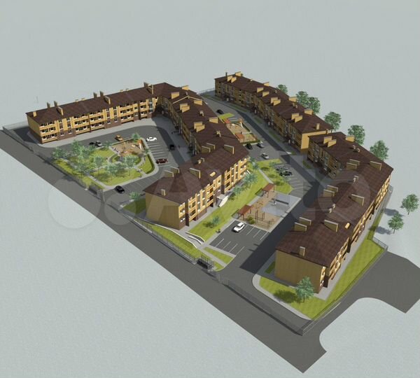 1-к. квартира, 42,5 м², 1/4 эт.