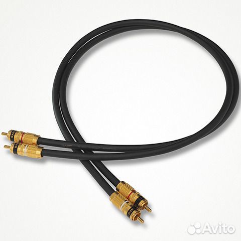 Кабель аудио 2xRCA - 2xRCA saec SL-1805 RCA 0.7m