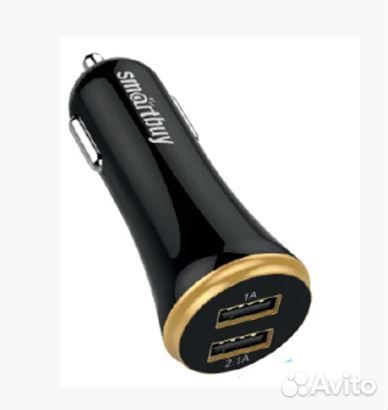 Зу Автомобильное SmartBuy turbo 1x2.1A,1x1 А, черн