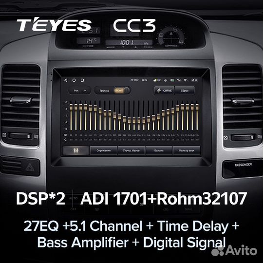 Магнитола Teyes CC3 6/128 Toyota LandCruiser Prado