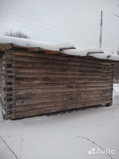 Сруб бани из осины