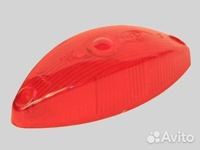 Рассеиватель фонаря прицепа гф2 красный (стекло ф