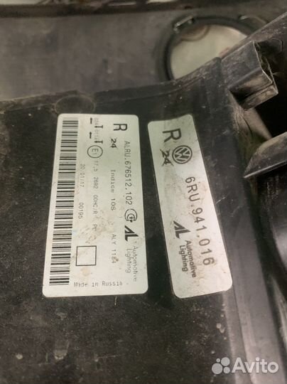 Фары на volkswagen polo 2013 г