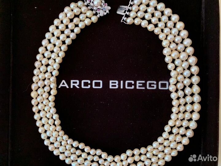 Жемчужное ожерелье Акойя/золото 750/жемчуг