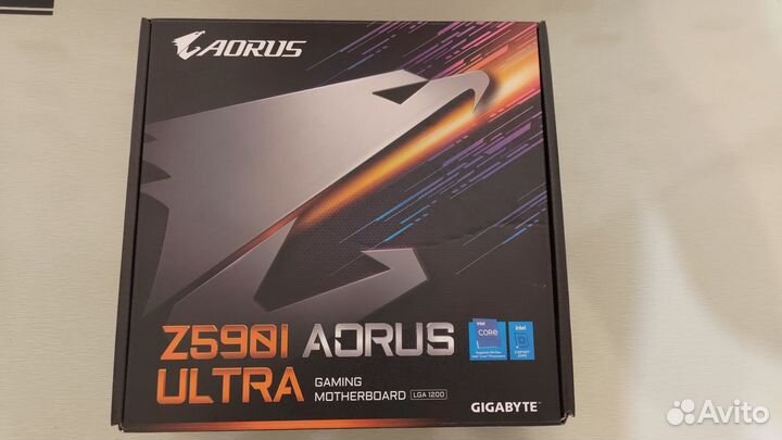 Мат. плата gigabyte Z590I aorus ultra новая