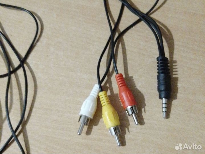 Кабель Jack AUX 3.5 mm - 3RCA / Тюльпан