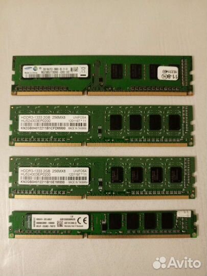 Оперативка DDR3 8 GB 2x4