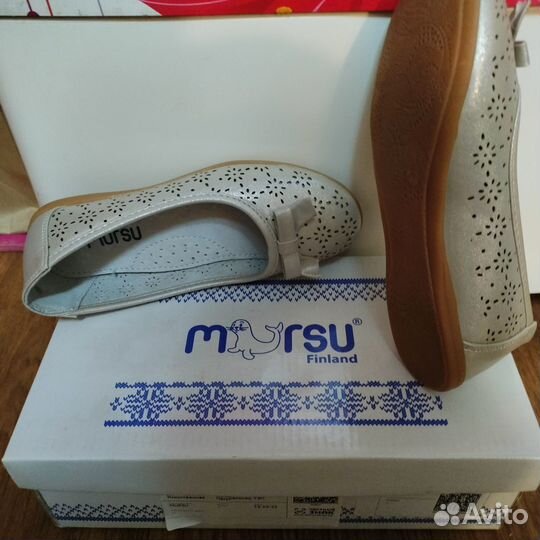 Туфли для девочки нарядные Mursu Финляндия