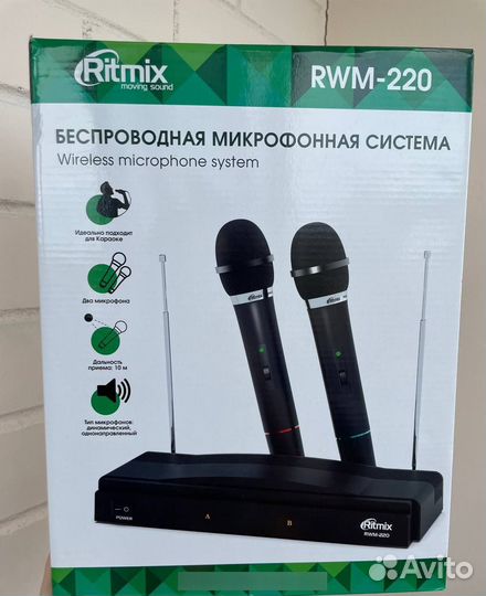 Беспроводная микрофонная система караоке RWM-220