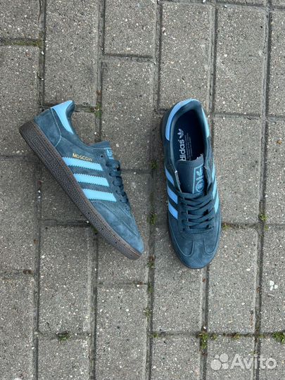 Кроссовки adidas spezial Moscow navy blue замш 44