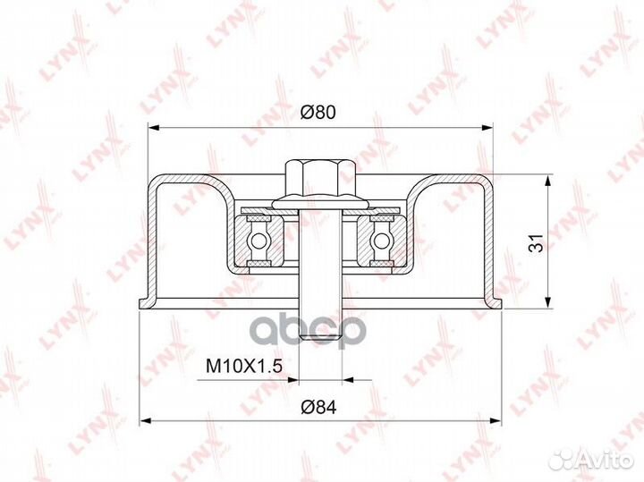 Ролик натяжного механизма приводного ремня PB-5