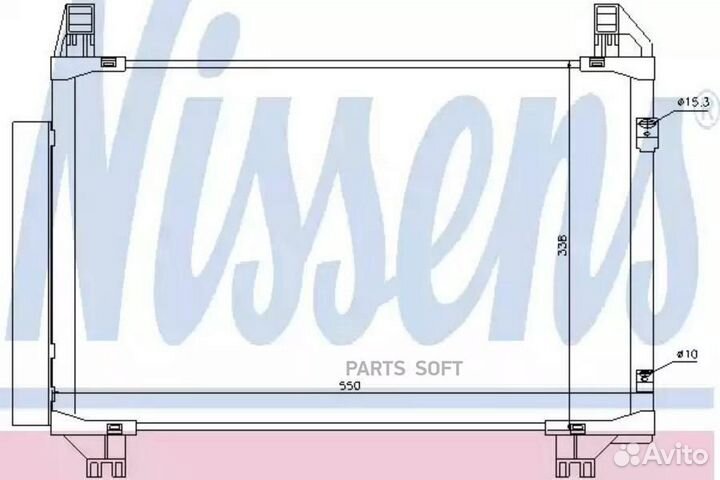 Радиатор кондиционера toyota vitz (2005) vitz 1.0