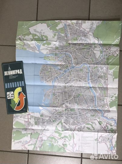 Карты настенные из СССР. Калужская обл. Железные д