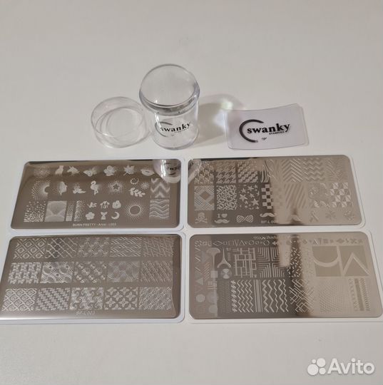 Штамп для стемпинга Swanky с набором пластин