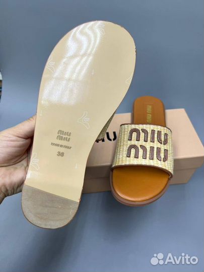 Шлёпанцы Miu Miu