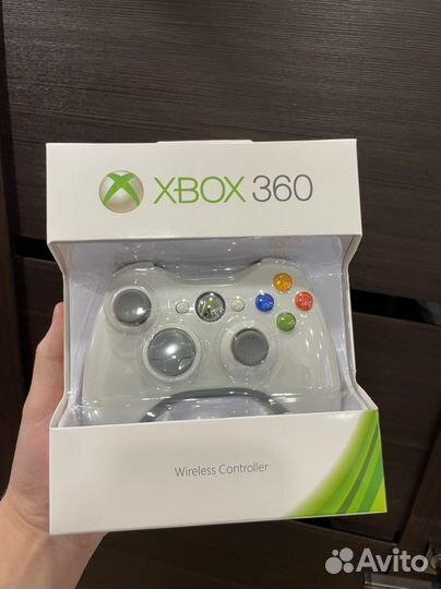 Джойстик Xbox 360 белый беспроводной