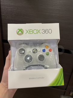 Джойстик Xbox 360 белый беспроводной