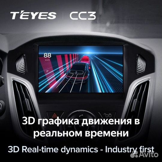 Магнитола Teyes CC3 4/32 для LADA Largus 2012-20