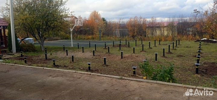 Монтаж винтовых свай