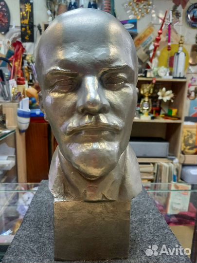 Бюст Ленина СССР силумин
