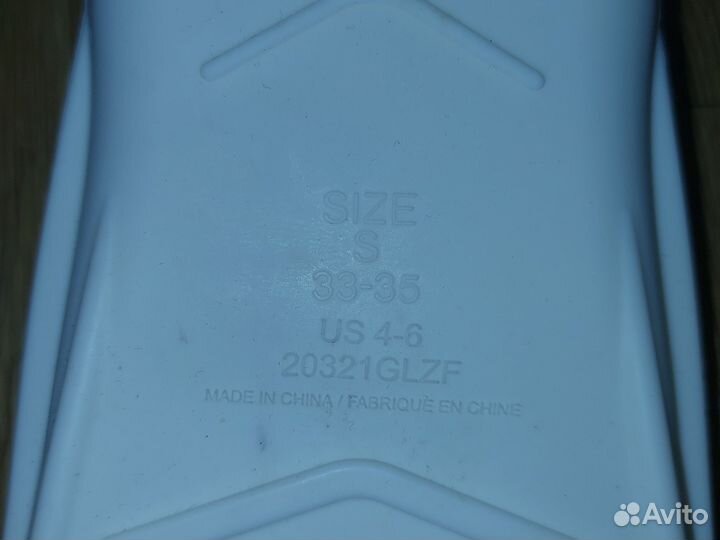 Ласты короткие детские р.33-35