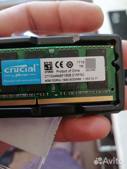 Crucial ddr3l 16gb 1600 2*8