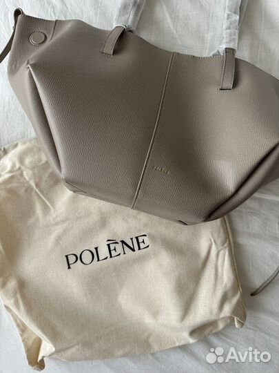 Сумка Polene cyme mini taupe