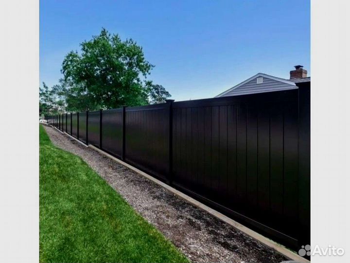 Забор профлист с установкой