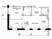 3-к. квартира, 104,7 м², 7/18 эт.