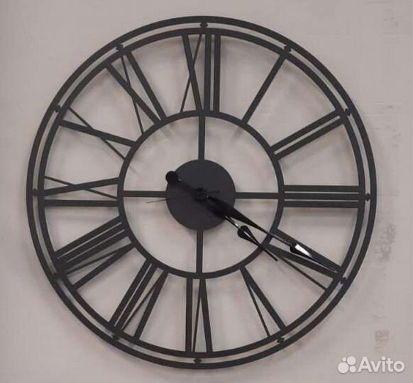 Часы металл в стиле лофт 