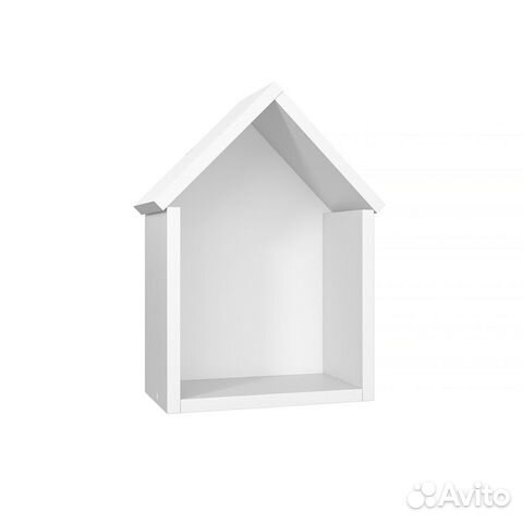 Полка настенная для игрушек Домик пн-8/1