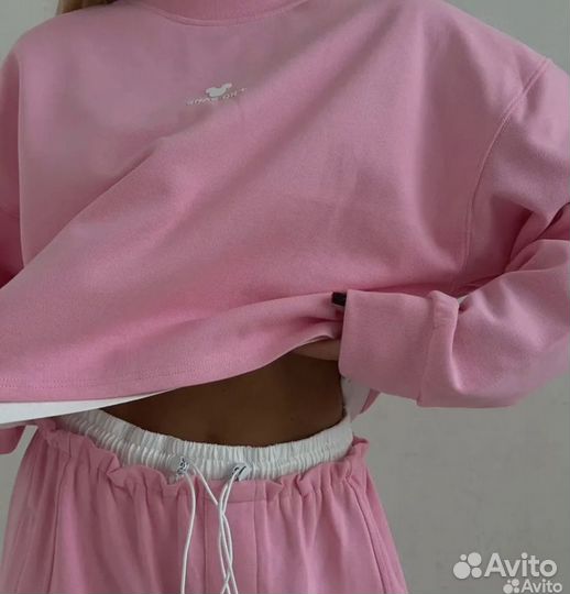 Спортивный костюм женский летний розовый