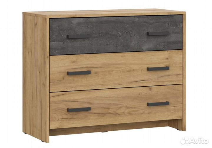 Мебель для спальни Taika дуб золотой - камень темн