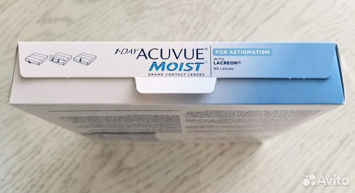 Линзы 1 DAY acuvue moist FOR astigmatism (90 линз)
