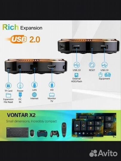 Новая Смарт тв приставка Vontar X2 Андроид 11