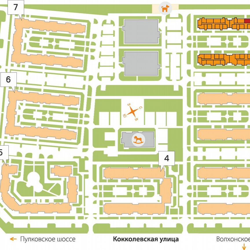 2-к. квартира, 56 м², 4/5 эт.