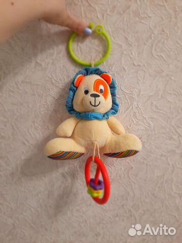 Развивающая игрушка- подвеска- погремушка- шуршалк