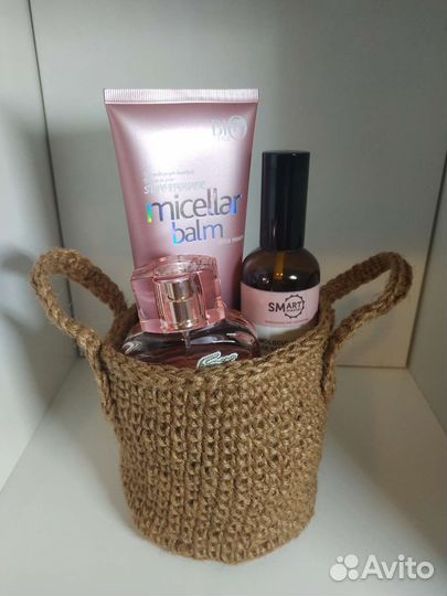 Сумочка джут, корзинка