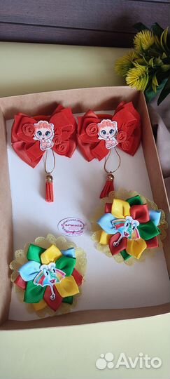 Бантики осенние для детского сада белочка ежик