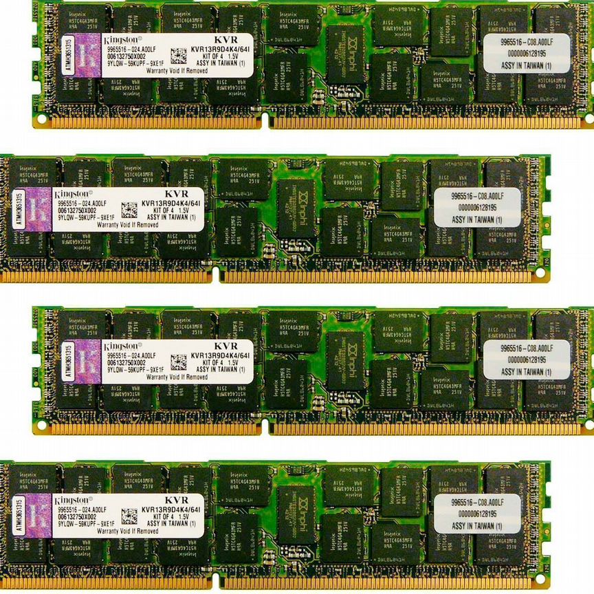 [KVR13R9D4K4/64I] Оперативная Память Kingston Ddr3 Kvr13r9d4k4/64i