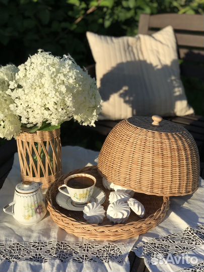 Плетеная хлебница