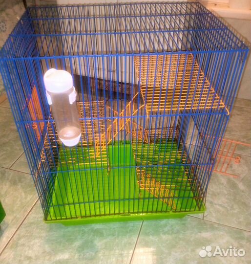 Продам клетку и колесо для грызунов