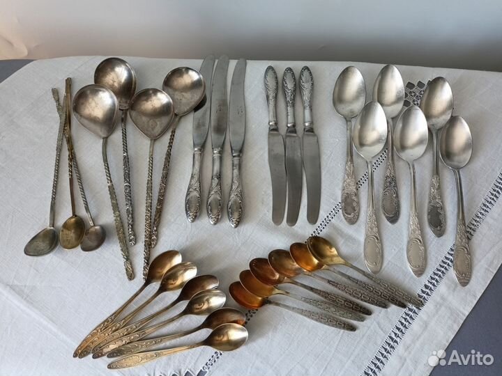 Столовые приборы мельхиор СССР